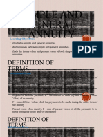 Simple and General Annuity