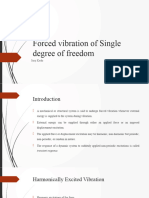 Forced Vibration of Single Degree of Freedom