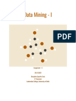 Data Mining - Sem 3 - Assignment - 2