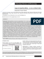 Electrocardiographic Changes in Hypothyroidism - A Cross-Sectional Study