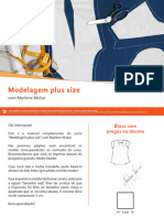 Diagrama - Blusa Com Pregas No Decote