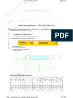 ASME Flange Dimension