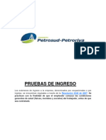 Pruebas de Ingreso de Petrosud S.A