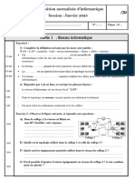 Examen Local Normalisé Informatique 3AC 3APIC 2023