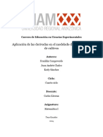 Aplicación de Las Derivadas en El Modelado Del Crecimiento de Cultivos