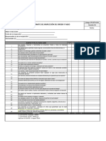 Formato de Inspeccion de Orden y Aseo