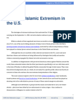 Post 911 Islamic Extremism in The US