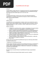 La Potabilización Del Agua Proyecto 2maqueta