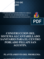 Construccion Del Sistema Alcantarillado Sanitario para El Centro