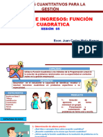 Semana 5 Costos e Ingresos - Funciones Cuadraticas