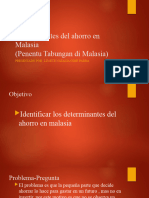 Determinantes Del Ahorro en Malasia