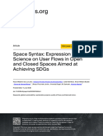 Space Syntax Expression of Science On User Flows I