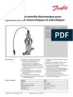 CCMTElectricallyoperatedvalvesfortranscritical CO2 Datasheet Technicalleaflet French France