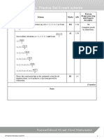 06 9MA0 01 9MA0 02 A Level Pure Mathematics Practice Set 6 Mark Scheme