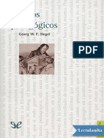 Escritos Pedagogicos - Georg Wilhelm Friedrich Hegel