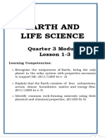 EARTH AND LIFE SCIENCE Module 1 Lesson 1-3