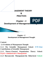 Chapter - 2 - Development of Management Thought