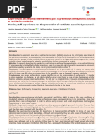 Experiencias Del Personal de Enfermería para La Prevención de Neumonía Asociada