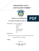 Unidad Educativa "Nelson Isauro Torres": Proyecto Interdisciplinar "Las Drogas Un Camino Sin Salida, No Te Hace Libre"