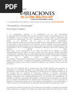 Tendlarz, S. E. (2006) Psicoanálisis y Psicoterapia. México.