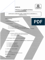 Magister Educación Secundaria Lengua Y: Lenguaje Comunicación. Competencia Lingüística Comunicativa