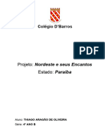 Projeto Nordeste e Seus Encantos - Colégio DBarros