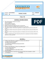 Xi - Economics - Model Paper