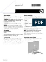 Memory Module Replacement Instructions: Before You Begin Memory Compatibility