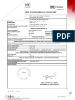 Certificado de Conformidad #1355301-226A