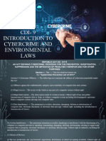 Cdi 9 Introduction To Cybercrime and Environmental Laws