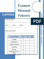 5to Grado - Examen Mensual Febrero (2022-2023)