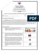 TLE ACTIVITY SHEET 1 Grade 9 Cookery