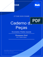 Caderno de Peças