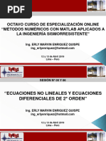 Métodos Numéricos Con Matlab - Sesión 05 y 06