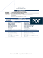 Lista de Utiles 2° Basico Bilingue 2024 American British