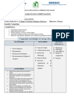 Planificacion QUINTO Bach en Computacion, Primer Bimestre 2024