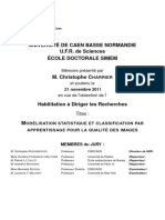 Modélisation Statistique Et Classification Par Apprentissage Pour La Qualité Des Images