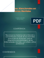 Alteraciones Atencionales en Algunos Trastornos Mentales Semestre II