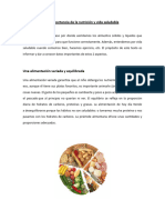 La Importancia de La Nutrición y Vida Saludable (Com en WORD) Docx