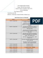 Cronograma Clínica de Dentística 2024.1