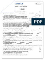 Class 10 ICSE Electrolysis Test