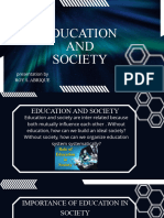 Education and Society