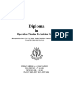 Diploma in Operation Theatre Technician Course 13082021