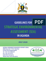 NEMA - Strategic Environmental Assessment (SEA) Guidelines PDF 2020 - UGANDA