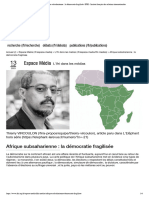 Afrique Subsaharienne - La Démocratie Fragilisée - IFRI - Institut Français Des Relations Internationales