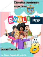 Taller de Recuperacion - Ingles - Grado 8deg - Primer Periodo - 2024