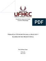 Instructivo para La Elaboración de Proyecto Final UFHEC