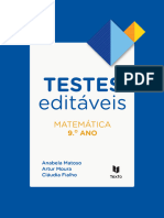 Testes Editáveis - 9º Ano