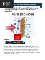 Impact of RO Filtration