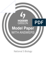 N5 Biology Model Paper